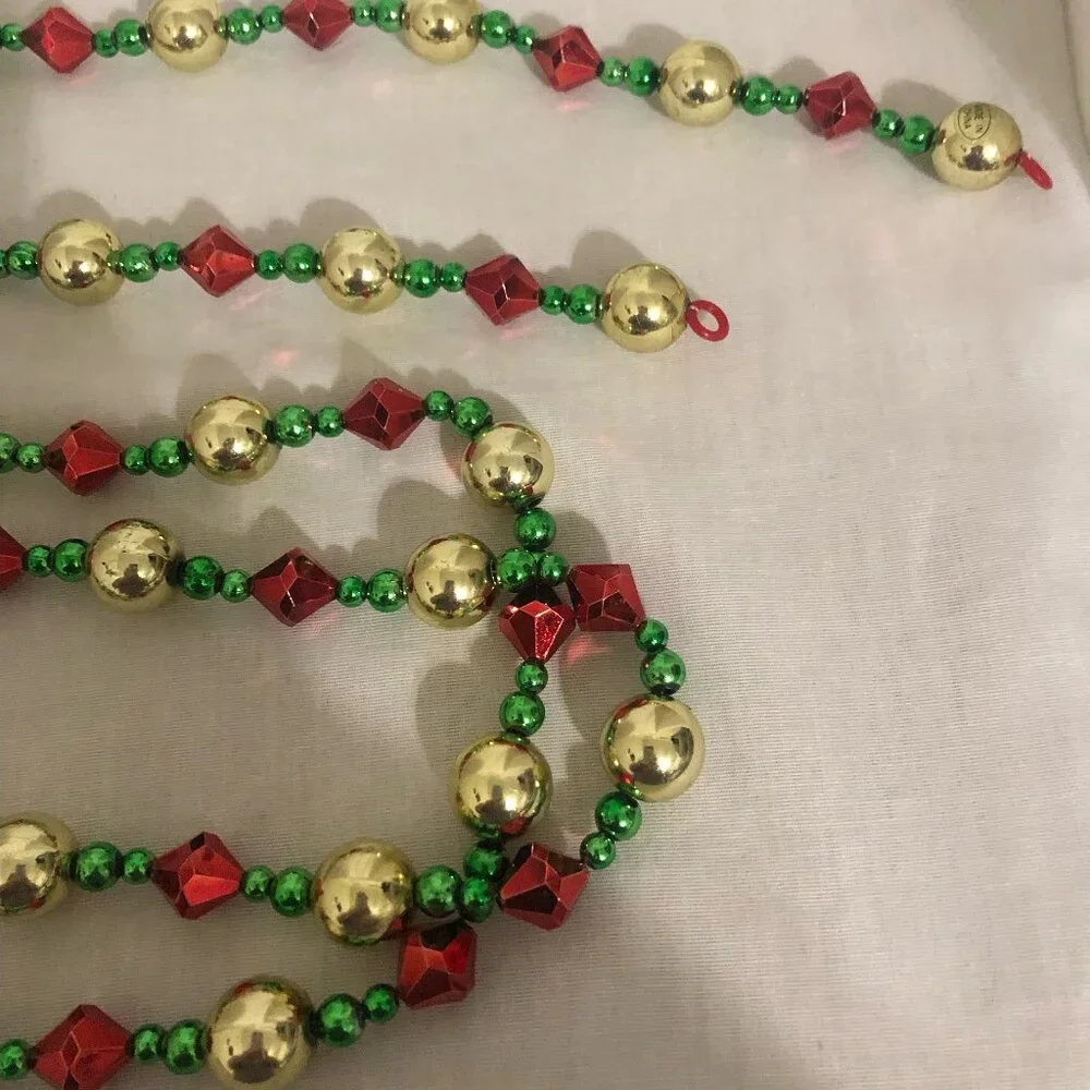 Christmas Beaded Tree Garland